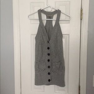Grey vest - long - Small